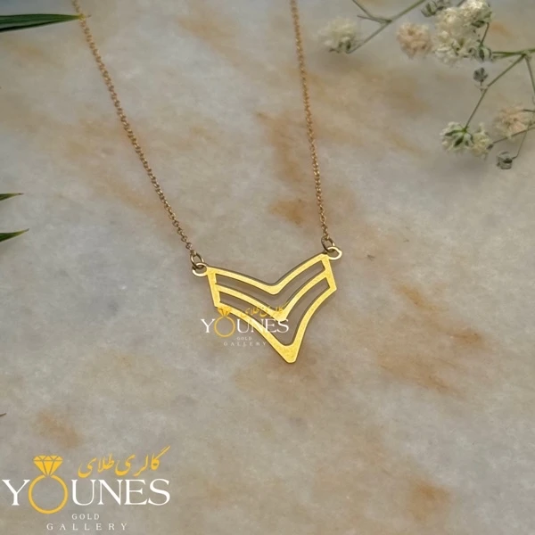 گردنبند مینیمال هفتی طلا لیزری